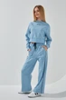 Свитшот с принтом для девочки LAWA P- GB02317 128 см Голубой shop (2000991069053) - изображение 4