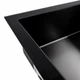 Кухонна мийка скляна CM 78*50 PVD Platinum Handmade чорна - зображення 2
