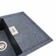Гранитная мойка для кухни Platinum 8650 DIAMOND матовая (графит) - изображение 6