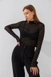 Гольф однотонний жіночий Rong Rong 993 One Size Чорний shop (2000990897244) - зображення 1