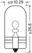 Лампа галогенова OSRAM W5W 12V 5W COOL BLUE INTENSE NEXT GEN упаковано по 10 штук (2825CBN) (4062172218740) - зображення 3