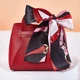 Подарочная сумочка с бантом GiftBag, красная, 2 штуки - изображение 3