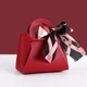 Подарочная сумочка с бантом GiftBag, красная, 2 штуки - изображение 4