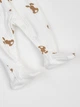 Детский человечек для немовлят KRAKO Фактурний / Зайчики 7013P31 68–74 см Молочный (2000070029251) - изображение 3