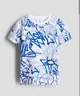 Футболка білий графіті H&M (14+років) 170+см - зображення 1