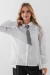 Рубашка однотонная для девочки Vio Faloni 3315 158 см Белый (2000990495112D)(SC) shop (2000990495112) - изображение 4