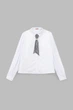 Сорочка однотонна для дівчинки Vio Faloni 3308 152 см Білий (2000990495020D)(SC) shop (2000990495020) - зображення 8