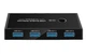 USB 3.0 свитч KVM 2 разъема/порта вход, 4 порта выход для мышки, клавиатуры, Scanner Printer Sharing Switch свитч Черный - зображення 12