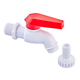 Пивний кран PVC (White+red) Plamix PVI-1/2" (PM0631) - зображення 1