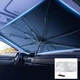 Зонт на лобовое стекло в авто Car Umbrellas Чёрный Солнцезащитная шторка Автомобильный козырек для защиты от солнца - изображение 7