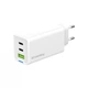Зарядное устройство ColorWay GaN Mini 65W PD Port PPS USB (USB-2C1A) white (CW-CHS058PD-WT) (254542) - изображение 1