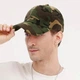 Кепка Бейсболка Однотонная с изогнутым козырьком Камуфляжный, Унисекс WUKE One size - изображение 4