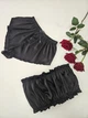 Комплект піжамний жіночий ( топ бандо + шорти ) Pizhamkiss L /XLЧорний - изображение 5