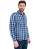 Рубашка мужская regular fit (свободная) Lee Cooper 10296115.186 M синяя (5942723141422) - изображение 2