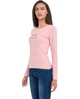 Футболка с длинным рукавом (лонгслив) женская Lee Cooper 20196176.PA2 XL розовая (5942723123176) - изображение 4