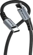 Кабель живлення та синхронізації Verbatim 100 Вт, USB-C–USB-C, 120 см Чорний (31846) - зображення 2