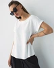 Біла шовкова футболка FashionYouWant 4XL білий 43450174 - зображення 3