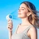 Портативний ручний вентилятор Hoco HX63 Fashion high-speed handheld fan 2000mAh |5 швидкостей, до 6 годин роботи, тихий, карабін, підставка, LED дисплей| Білий - зображення 8