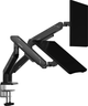 Uchwyt biurkowy do monitorów Anda Seat Stealth II PRO RGB Duo 17-42" Black (AD-W-A9-2S-BB) - obraz 7