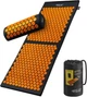 Килимок акупунктурний з валиком 4FIZJO Classic Mat XL Аплікатор Кузнєцова Black/Orange (P-5907222931776) - зображення 1