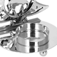 Świecznik świąteczny Springos metalowa choinka srebrny (CA1055) 10.5 x 8.8 x 7.1 cm (5907719440712) - obraz 2