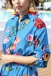 Длинное платье с поясом и пуговицами Indiano 2527 N-26C 48(XL) Голубой - изображение 3