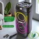Аккумуляторная музыкальная колонка ZXX-5509 с микрофоном Надежная акустическая беспроводная колонка с пультом и подсветкой 1200Вт Караоке-колонка - изображение 1