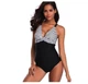 Сплошной женский купальник майо Plus size Ghazel чёрный XL (SW1181) - изображение 5