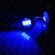 ДХО (дневные ходовые огни) "Орлиный глаз" LED врезные Ø23 мм линза SMD 5630*03 чёрный корпус 2 шт. (синий) - изображение 8