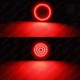 Фонари 2IN-02 для мотоциклов Harley-Davidson светодиодные (LED) Ø2 дюйма чёрные 2 шт. (красный + красный) - изображение 5