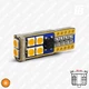 Лампа LED цоколь T10 (W3W W5W бесцокольная) с обманкой 12 В SMD 3030*10 (оранжевый) - изображение 1
