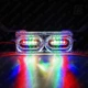 Стоп-сигнал для мотоцикла дополнительный универсальный на рамку номера LED 20 см SMD 2835*10 12 В чёрный (RGB) - изображение 4