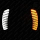 Указатели поворота (поворотники) и ДХО 01 для мотоциклов Harley-Davidson FLTR (2015+) LED чёрные 2 шт. (оранжевый + белый) - изображение 7