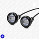 ДХО (дневные ходовые огни) "Орлиный глаз" LED врезные Ø23 мм линза SMD 5630*03 чёрный корпус 2 шт. (синий) - изображение 1