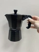 Гейзерна кавоварка алюмінієва 300 мл Maestro MR-1666-6 Black - зображення 4