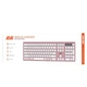 Клавиатура беспроводная 2E KS270 WL/BT EN/UKR Pink/White (2E-KS270WBPN_UA) - изображение 2