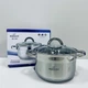 Каструля з нержавіючої сталі зі скляною кришкою 3,9 л Bohmann BH-1420 - зображення 1