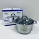 Каструля з нержавіючої сталі зі скляною кришкою 3,9 л Bohmann BH-1420 - зображення 3
