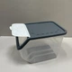 Контейнер пластиковый для хранения овощей и вещей 30х22,5х23,5 см Poly Time E-395 серый с белым - изображение 3