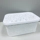 Кошик пластикова з кришкою 22 л Ажур Elif Plastik 32203 біла - зображення 2