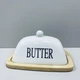 Масленка керамическая на бамбуковой подставке "Butter" A-Plus 7347 - изображение 1