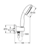 Набір для душу (33556003+26406001) Grohe Eurosmart UA33556002 (UA33556002) ( 23091 ) - зображення 2