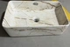 Раковина накладная Mixxus Premium QUADRO-0208 MARBLE 480х315х140mm с переливом (MP6518) - изображение 4