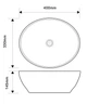 Раковина накладная MIXXUS PREMIUM ELLIPSE-0108 EDGE BLACK 400х330х145mm (MP6527) - изображение 2