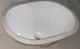 Раковина врізна під стільницю MIXXUS PREMIUM ELLIPSE-1701 овальна 570х385х205 мм з переливом, біла глянцева - зображення 2