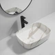 Раковина накладная Mixxus Premium BEVEL-0102 MARBLE 495х370х135mm (MP6519) - изображение 6