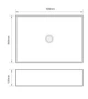 Раковина накладная Mixxus Premium QUADRO-0104 500х350х120mm (MP6515) - изображение 4