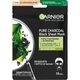 Маска для обличчя Garnier Skin Naturals Чорна Тканинна Вугілля + Чорні водорості 28 г (3600542097208) - зображення 1