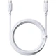 Кабель Baseus Silky Series Fast Charging Cable Type-C to Type-C 100W 2m White - изображение 3