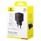 СЗУ Baseus Palm Fast Charger C+U 20W EU Black - изображение 2